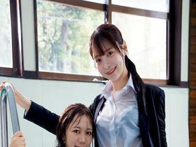 会社帰りの同僚OLと濡れ透け着衣プールからの濃厚ベロチューレズSEX　サンプル画像05